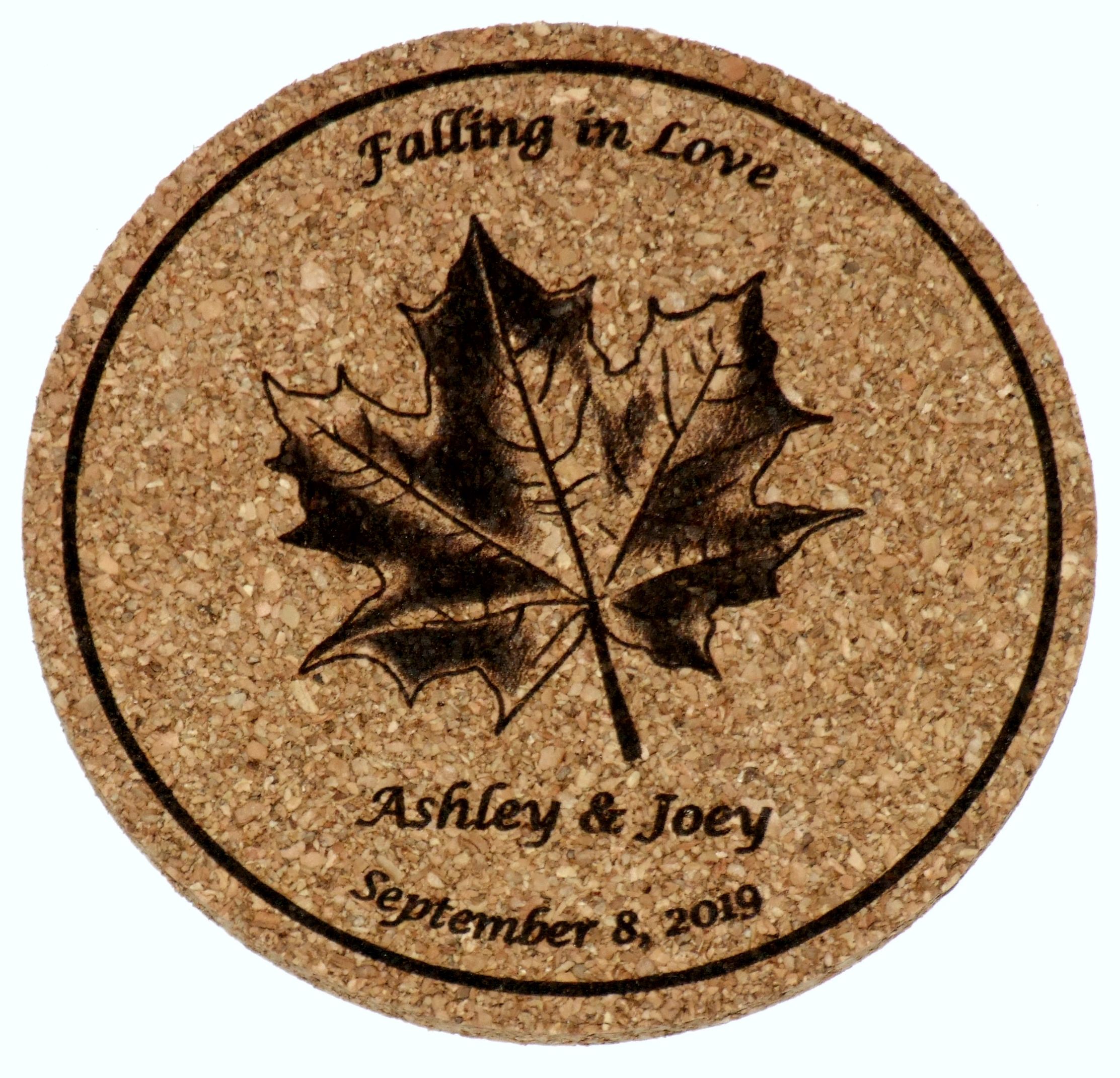 Frontiernow Engraving and Graphics, LLC Cork Coasters, Engraved
